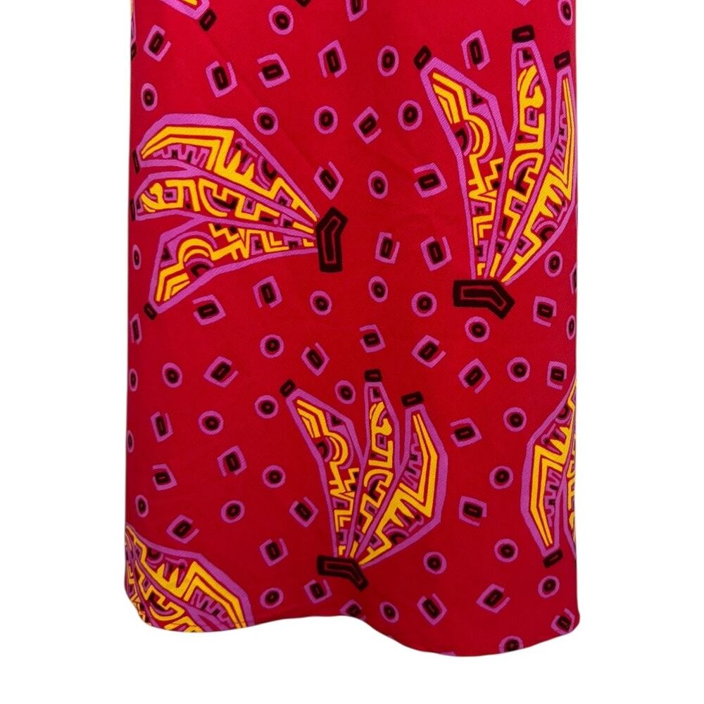 House of Harlow 1960 Women's Red Banana Print Spaghetti Strap Midi - Size S - Picture 5 of 7